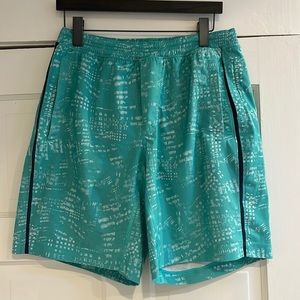 Lululemon men’s shorts with built-in spandex liner - large